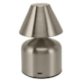 Miniatyrbillede 3 af 8: 3W trinløs dæmpning berøringsbord bordlampe 1800mAh trådløs 3 farver genopladelig sengebordslampe til bar sølv