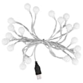 Pikkukuva 7 / 8: 3 M 20 LED-valosarja LED-pallo ulko- ja sisätilojen valosarja tyttöjen huoneen koristeluun juhlallinen syntymäpäivä USB-virtalähde
