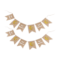 Miniatyrbilde 1 av 8: 2 stk. Eid Mubarak-bannere i jute, utsøkt vakre DIY-hengende bannere, Ramadan-dekorasjoner til hjemmefest