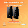 Miniatyrbillede 3 af 5: Tuya WiFi Smart Touch Switch 110-240V 2.5D Konkav Stil 2 Grupper