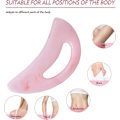 Miniatyrbild 3 av 4: Gua Sha Massagverktyg för Lymfatisk Dränering och Muskelscraping (Rosa)