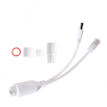 Miniatyrbillede 1 af 8: 24V vandtæt IP-kamera Power Over Ethernet Adapter POE Kabel Splitter Injector White