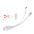 Pikkukuva 1 / 8: 24 V vedenpitävä IP-kamera Power Over Ethernet -sovitin POE Kaapelin jakaja InjectorWhite