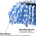 Miniatyrbilde 4 av 5: 4-pakke erstatnings mopphoder i mikrofiber for Vileda Easy Wring og Clean O-Cedar/Turbo bomullsmoppe - Lett å rengjøre tregulv