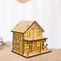 Miniatyrbild 2 av 5: Obehandlat Trähus Centerpiece By Jul DIY StyleB 9.8 x 7.5 x 9.3cm