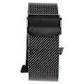 Miniatyrbillede 6 af 8: Udskiftningsurrem i rustfrit stål til sport, armbånd til Mi Band 8, sort