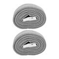 Miniatyrbillede 1 af 8: 2 stk. zinklegering Ratchet Tie Down-stropper Heavy Duty Lashing-stropper Cargos Tie Downs-stropper til lastbiler Bilbagage Grå 3m/9,8ft