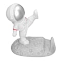 Miniatyrbild 3 av 8: Mobiltelefonhållare Astronautform Utsökt Vacker Miljövänlig Fäste PrydnadSilver Astronaut Kick