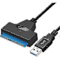 Miniatyrbilde 2 av 4: USB til SATA Adapterkabel for 2.5\" SSD/HDD-disker, Ekstern SATA til USB 3.0 Konverter og Kabel, USB