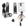 Miniatyrbilde 2 av 8: Elektrisk sykkelkonverteringssett 48V 1000W kontroller 48V gassgrep med lås firkantet display for likestrømsmotorer