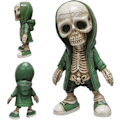 Miniatyrbillede 1 af 5: Seje Skelet Figurer Resin Håndværk Statue Kranie Skulptur Unik Gave Bordpynt til Hjemmekontor Stue Bordplade Stil
