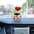 Miniatyrbild 6 av 7: Soldrivna dansblommor Svängande prydnad Elektrisk Bobblehead Solar Blommor Leksak för bil Heminredning Present