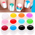 Miniatyrbillede 1 af 8: 12 farver neglelak gel DIY professionel neglelak farve gel neglelak neglekunst