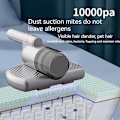 Miniatyrbillede 3 af 5: Håndholdt UV Madrasstøvsuger med 10kPa Stærk Sugning til Effektiv Rengøring af Madrasser, Puder, Sofaer og Tæpper