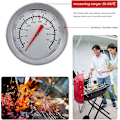 Miniatyrbilde 5 av 5: BBQ Termometer, Rustfritt Stål Ovnstermometer Maks 500°C/1000°F Analogt Display Termometer for Ovn, Pizzaovn