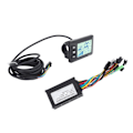 Miniatyrbillede 8 af 8: Elektrisk cykel lithium-modifikationssæt 17A 3 tilstande motorkontroller GD01 displaypanel FT 8C magnetisk disk 109R tommelfingergas til 250W til 350W motor