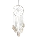 Miniatyrbillede 2 af 5: Boho Dreamcatcher - Stor Håndlavet Blonder med Kvaster - Soveværelse/Vægdekoration, Bomuldsvævet Gobelin