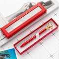 Miniatyrbillede 2 af 2: Udsøgt Penalhus Foring Design Papir Synlig Transparent Vindue Pen Gaver Etui til Daglig BoSaiD Gul