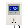 Miniatyrbilde 4 av 8: Digital temperaturregulator LCD-skjerm oppvarming kjøling termostatregulator for reptil akvarium 110‑240V EU-plugg