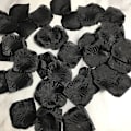 Miniatyrbillede 1 af 5: 3000 stk. Sorte Kunstige Silke Roseblade Romantisk Bryllup Fest Dekoration