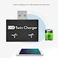 Miniatyrbild 6 av 8: Mini USB Hub 2 Port USB Twin Charger Splitter Adapter Converter för PC USB -minnen