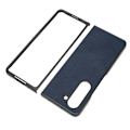 Miniatyrbilde 2 av 8: Foldbar skjermtelefondeksel i syntetisk skinn, beskyttende foldbar telefondeksel for Samsung Galaxy Z Fold 5, to farger, kuskinnsstruktur, blå