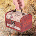 Miniatyrbild 4 av 8: Klassisk trä smycken halsband armband förvaringsbox bröstet case hållare Organizer