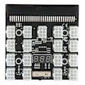 Miniatyrbilde 1 av 8: Strømbrett for strømfordeling, 17 porter, 6-pin, maksimal støtte 1200 W, datamaskintilbehør, 12 V