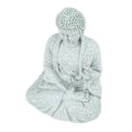 Miniatyrbilde 4 av 8: Liten Buddha-dekorasjon Utsøkt håndverk Buddha-pynt i grønn sandstein for fryktløshet i fisketank Buddha