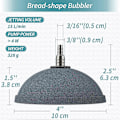 Miniatyrbilde 4 av 5: Akvarium 10cm Brød Luftstein Boble Diffuser Utløserverktøy for Luftpumper Akvarier Fisketanker Bøtter Dammer og DWC Tanker