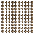 Miniatyrbild 3 av 8: 100 set svampnitar runt huvud 10 mm galvanisering halvcirkellegering Runt huvudnitar för punkkläder skor brons