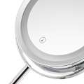 Miniatyrbilde 8 av 8: Sminke speil LED roterende justerbar oppladbar høy definisjon 3X forstørrende kosmetisk speil med lys