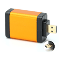 Miniatyrbillede 3 af 8: Micro HD Multimedia Interface han til HD Multimedia Interface hun adapter 4kx2k guldbelagt orange