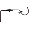 Miniatyrbilde 3 av 5: Justerbare Veggkrokfester for Gardinstenger, Sett med 2, Bronse