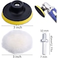 Miniatyrbild 2 av 5: Poleringssvamp 22 st Bilpoleringssvamp med adapterkit för 3-tums bilpolering