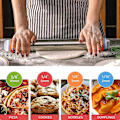 Miniatyrbild 5 av 5: Kavel, Rostfri kavel med 4 justerbara skivor, Non-stick kavel för pajdeg, pizzadeg, kakor och bakverk