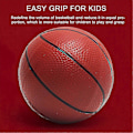 Miniatyrbilde 5 av 5: Hengende Dør Basketballbrett - Transparent Mini Bakplate med 1 Kurvnett, 4 Kroker og 1 Basketball Gul