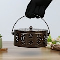Miniatyrbillede 4 af 5: Klassisk Design Jern Myggespiralholder med Håndtag - Bronze (2 stk)