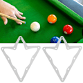 Pikkukuva 8 / 8: 6 kpl Biljardi Magical Rack Arkki Pöytä Pool 10 Pallo Paperi Kärkityökalu Tarvike Valkoinen