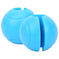 Miniatyrbilde 6 av 8: 2 stk Hantelgrep Runde Tykke Silikon Hantel Adapter Baller Hantelgrep Hånd Wrap BallBlå