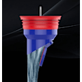 Miniatyrbild 5 av 5: Magnetisk Levitations Envägs Avloppsventil - Snabb Stopp för Dusch och Badkar (53*35*42mm)