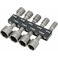 Miniatyrbilde 1 av 4: 9-delt Pipenøkkelsett Dype Sekskantpiper og Bitssett Pipeadapter for Skralle Pipenøkkel Driver Deler