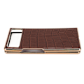 Miniatyrbild 7 av 8: Vikbart phone case för Xiaomi MIX Fold 2 Nanoläder Krokodilmönster Anti-skrapa Case Brun