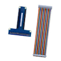 Miniatyrbild 6 av 8: T-typ GPIO-förlängningskort 40-stifts bandkabel för Raspberry Pi 1B+/ 2B/ 3B