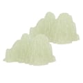 Miniatyrbilde 7 av 8: 2 stk. Grønn fluoritt mineral krystallprøve skrivebordssimulering superlysende dekorativ steinhage fiskebolle landskapsornament 02 stil