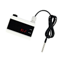 Miniatyrbild 4 av 5: Wifi Temperatursensor Tuya Termometer Detektor Digital Display Hem Smart Life App Alert Frys Vattenlarm EU-kontakt