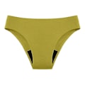Miniatyrbillede 2 af 5: Leopard Print Seamless Menstruationsbadedragt - Hurtig absorption, lækagesikker, sexet bikini XL lysegrøn
