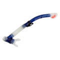 Miniatyrbillede 3 af 8: Tør snorkelrør PVC silikone let vejrtrækning letvægts svømning snorkelrør til dykning entusiast blå