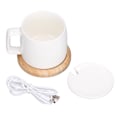 Miniatyrbild 2 av 8: 200 ml kaffekoppsvärmare 55 ℃ konstant temperatur mjölk koppvärmare USB-driven vit kopp värmebas