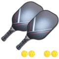 Miniatyrbild 5 av 8: 1Set Bärbar Pickleball Paddel Set Lätt Racketboll Kit med Racket Väska